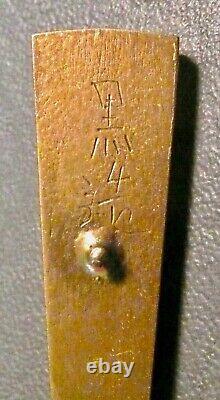Antique Japanese, Signed War Fan Menuki