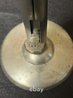 Antique Matched Pair Of Hogscraper Candlesticks Signed James Davis C1800
