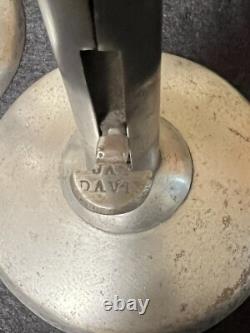 Antique Matched Pair Of Hogscraper Candlesticks Signed James Davis C1800