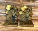 Antique Mcclelland Barclay Bronze Vining Ivy Bookends Signed Pair 5 Tall X 4