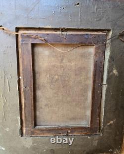 Antique Oil Painting Couple Dancing In A Tavern