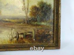 Antique Paintings, Oil On Canvas, Forest Landscapes, Signed, Pair, Set of Two