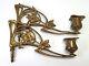 Antique Pair Bronze Art Nouveau Piano Sconces Candle Holders Signed