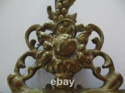 Antique Pair Clock Finial Sculpture Portrait Bronze Brass 19th Century Master