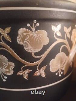 Antique Pair Large Signed Le Tallec Limoges Made in France Porcelain Cachepots