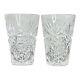 Antique Pair Libbey Colonna Abp Cut Glass 3.75 Tumblers Signed Usa 1896-1906