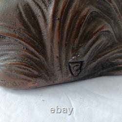 Antique Pair Of 1900-1940's Bronze Clad Bookends Signed (Artist S. Morani) N. Y