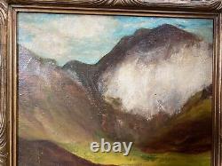 Antique Pair Of A Cameron Scottish Highland Oil On Canvas Landscape Paintings