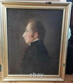 Antique Pair Of O/c Portraits Signed By Artist
