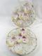 Antique Pair Oyster Plates Carl Tielsch Turkey Pattern 5 Wells Porcelain Signed