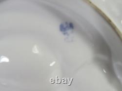 Antique Pair Oyster Plates Carl Tielsch Turkey Pattern 5 Wells Porcelain Signed