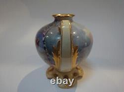 Antique Pair Royal Doulton Hand Painted cattle vases signed A. Eaton