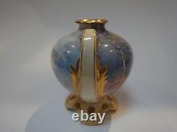 Antique Pair Royal Doulton Hand Painted cattle vases signed A. Eaton