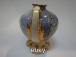 Antique Pair Royal Doulton Hand Painted cattle vases signed A. Eaton