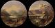 Antique Pair Scottish Landscape Oil Paintings Listed Artist John Bell 1811-1895