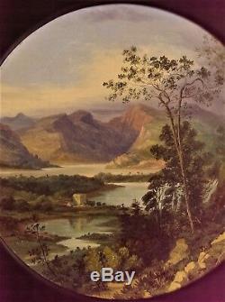 Antique Pair Scottish Landscape Oil Paintings Listed Artist John Bell 1811-1895