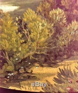 Antique Pair Scottish Landscape Oil Paintings Listed Artist John Bell 1811-1895