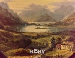 Antique Pair Scottish Landscape Oil Paintings Listed Artist John Bell 1811-1895