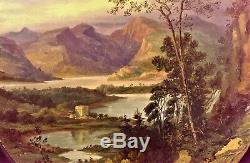 Antique Pair Scottish Landscape Oil Paintings Listed Artist John Bell 1811-1895