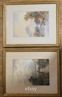 Antique Pair of Arthur McArthur (1890-1920) Signed Watercolor Paintings. NICE