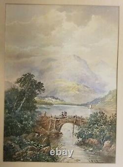 Antique Pair of Arthur McArthur (1890-1920) Signed Watercolor Paintings. NICE