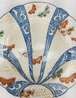 Antique Pair of Japanese Signed Porcelain Plates Gift Imari Nabeshima Style