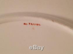 Antique Pair of Mintons Porcelain Cabinet Plates Signed with Woman Maiden Dec