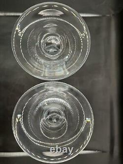 Antique Pair of Signed Cartier Glass Candlestick Holders 9 Tall Candle Holders