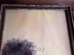 Antique Pastel Painting Pair of Landscapes Helen Chiles Art Deco Framed