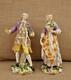Antique Porcelain French Samson Pare Of Young Couple Figurines Signed 1850s
