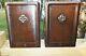 Antique Roycroft Bookends Arts & Crafts Mission Hammered Copper Signed Pair