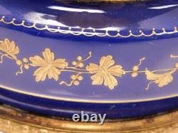 Antique Sevres Porcelain Hand Painted Couple SIgned Dresser Casket Box Gold