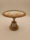 Antique Sevres Style Courting Couple Gilt Bronze Compote Signedfrance