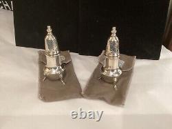 Antique Signed Pair Cartier Sterling Silver Peppershakers Must See No Reserve