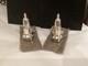 Antique Signed Pair Cartier Sterling Silver Peppershakers Must See No Reserve