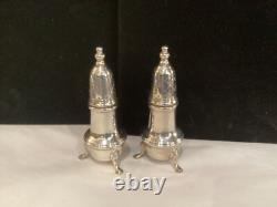 Antique Signed Pair Cartier Sterling Silver Peppershakers Must See No Reserve