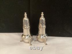 Antique Signed Pair Cartier Sterling Silver Peppershakers Must See No Reserve