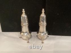 Antique Signed Pair Cartier Sterling Silver Peppershakers Must See No Reserve
