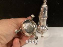 Antique Signed Pair Cartier Sterling Silver Peppershakers Must See No Reserve