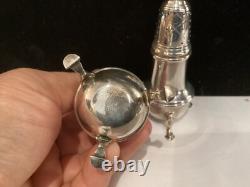 Antique Signed Pair Cartier Sterling Silver Peppershakers Must See No Reserve