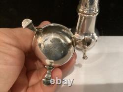 Antique Signed Pair Cartier Sterling Silver Peppershakers Must See No Reserve