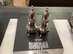 Antique Signed Pair Cartier Sterling Silver Peppershakers Must See No Reserve