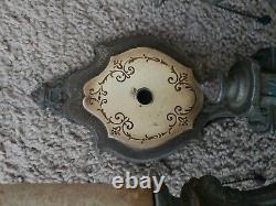 Antique Signed Riddle Art Deco Wall Sconces Light 734 Pat Pend Good Vintage Cond