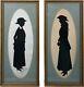 Antique Silhouettes By Beatrix Sherman Framed Pair 1915