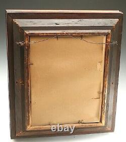 Antique Victorian Deep Well Picture Frames Signed Etchings Beautiful Pair