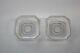 Antique Vintage Authentic Rene Lalique Pair Salt Cellars/ Butter Pats Signed