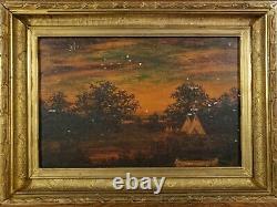 Antique oil paintings, framed, signed. BLAKELOCK Category IV. PAIR