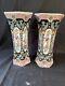 Antique Pair Of Dutch Makkum Vases. Marked And Signed Bottom