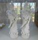 Antique Pair Of Figurine Blanc De Chine Chinese Porcelain Guanyin 12 Signed
