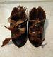 Antique Very Rare Cabinet Pair Of Shoes Signed A Bee Jumeau Size 1